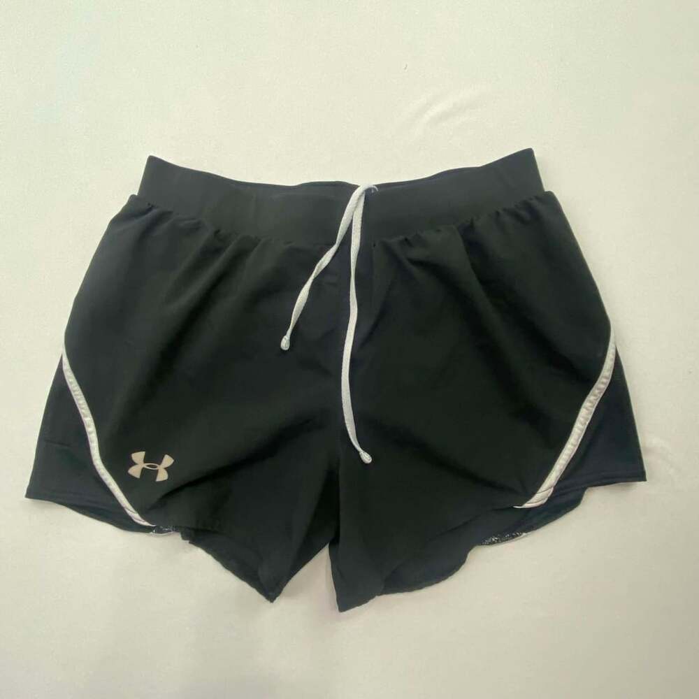 Under Armour HeatGear Shorts Size XS Black White Athletic